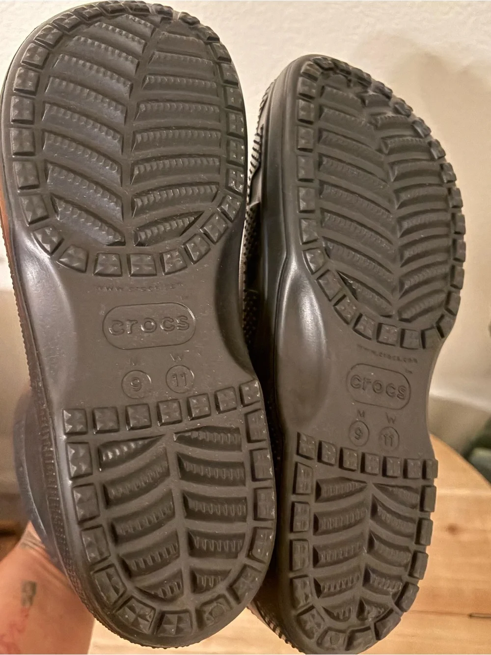 CROCS Women's Black Rain Boot Size 11